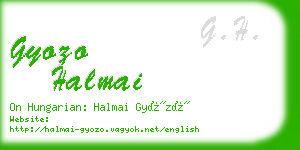 gyozo halmai business card